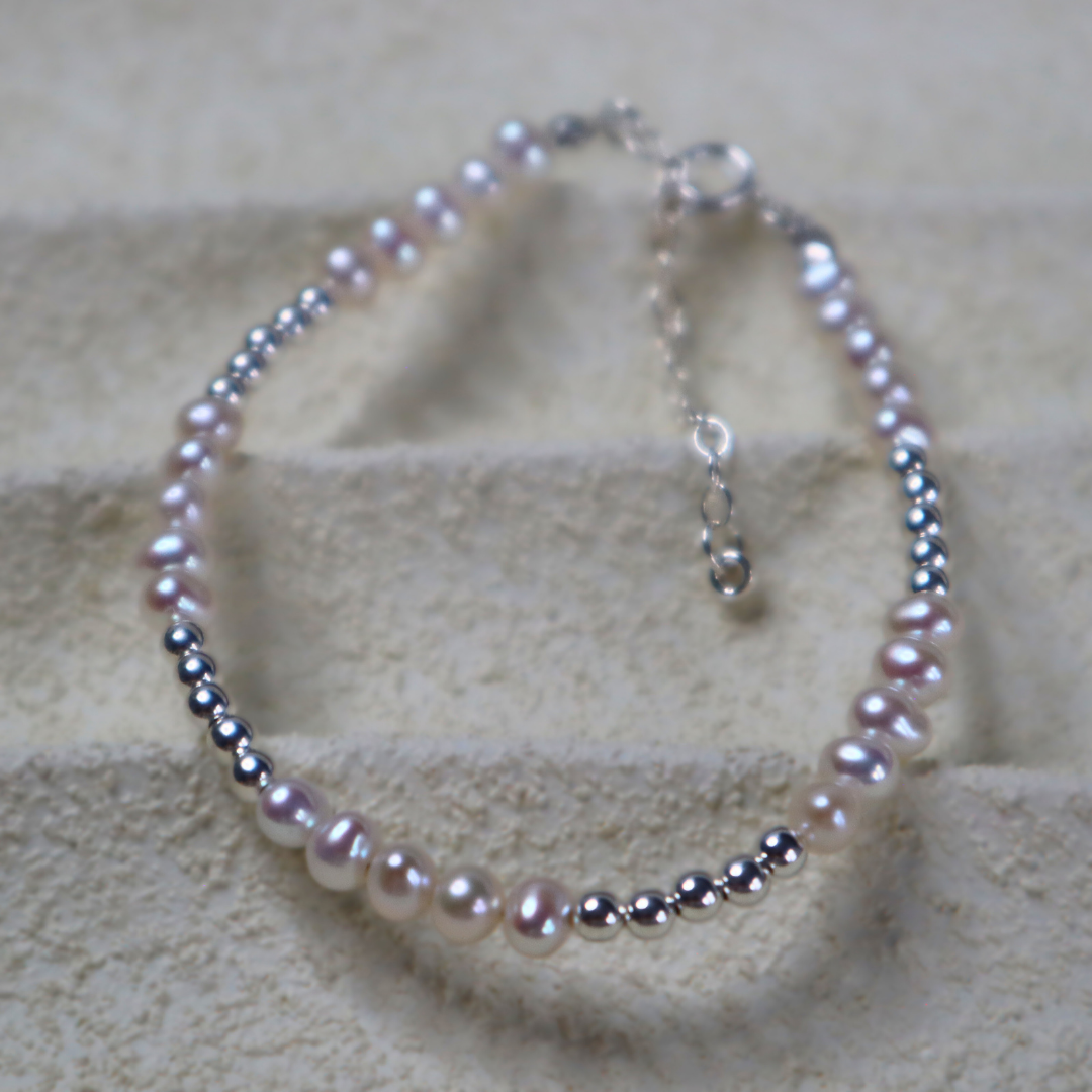 Elodie Pearl and Beads Cluster Bracelet