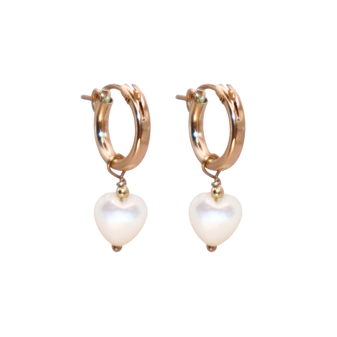 Lorelai Heart Hoop Earrings