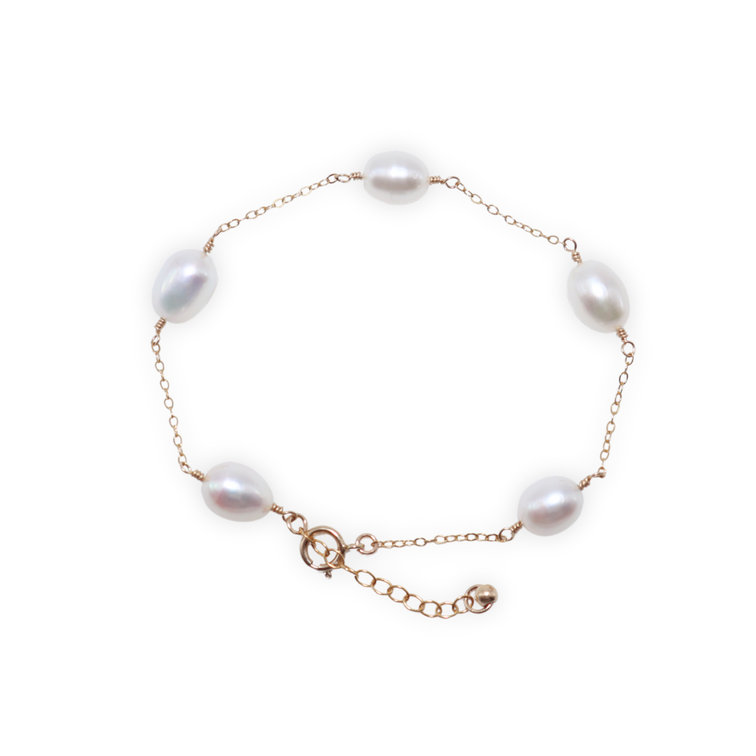 Maria Pearl Chain Bracelet