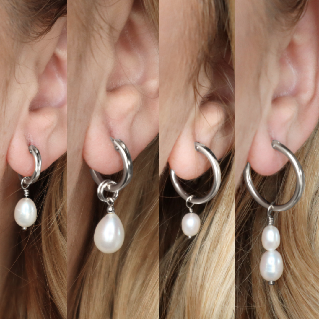 Design Your Hinged Hoop Earrings - Sterling Silver