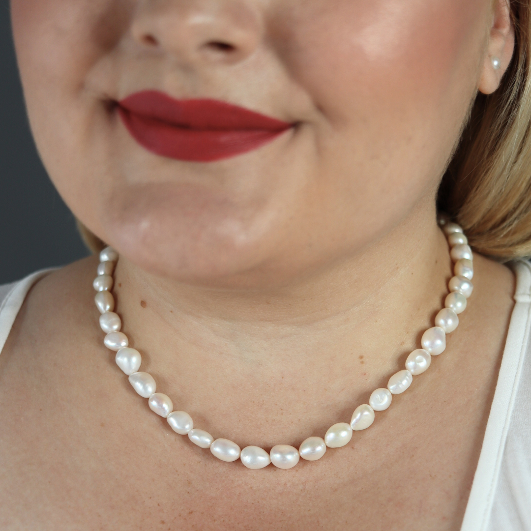 Myra Convertible Baroque Pearl Necklace with Detachable Key Charm