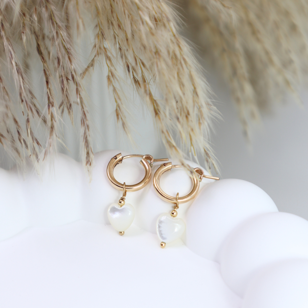 Lorelai Heart Hoop Earrings
