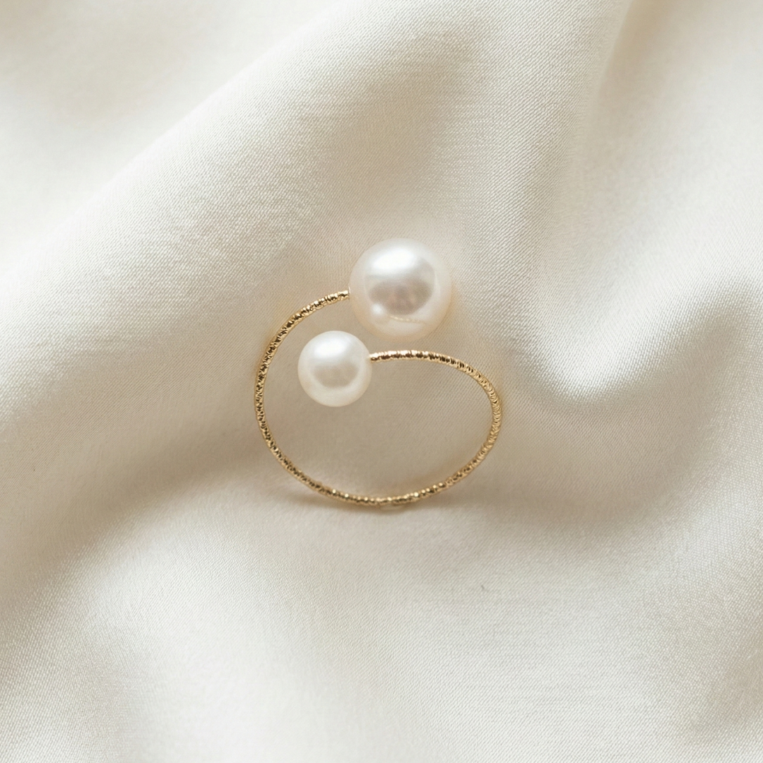 Mia Wrap Round Pearl Ring