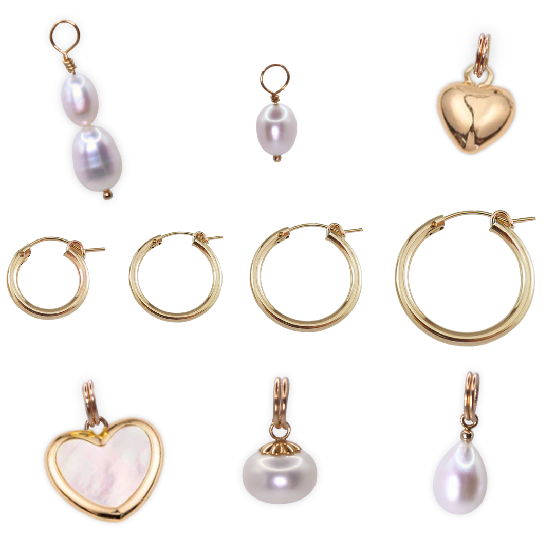 Design Your Hinged Hoop Earrings - 14k Gold filled