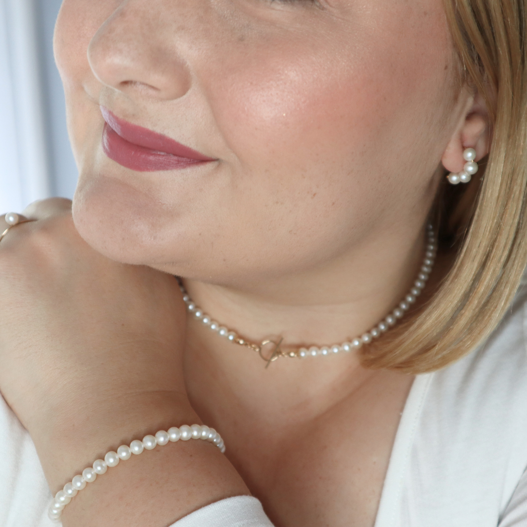 Catherine Classic Round Pearl Necklace