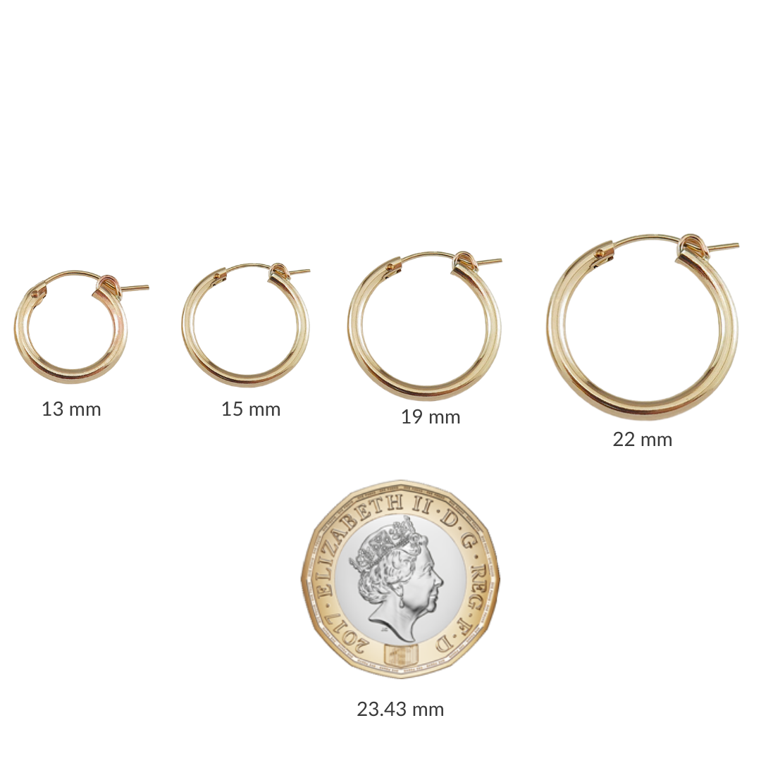 Design Your Hinged Hoop Earrings - 14k Gold filled