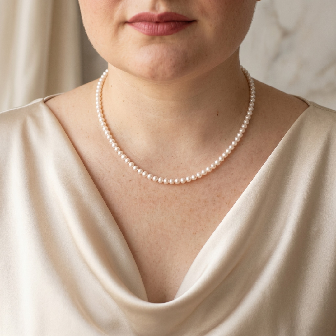 Andrea Round Pearl Necklace