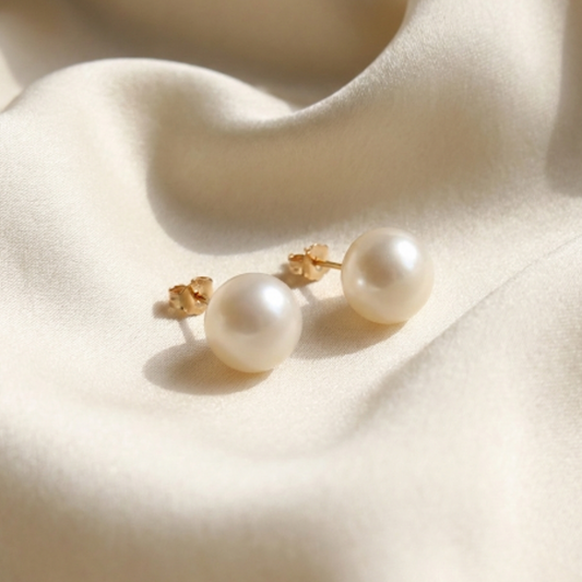 Mimi X-Large (10.5 mm) Pearl Stud Earrings