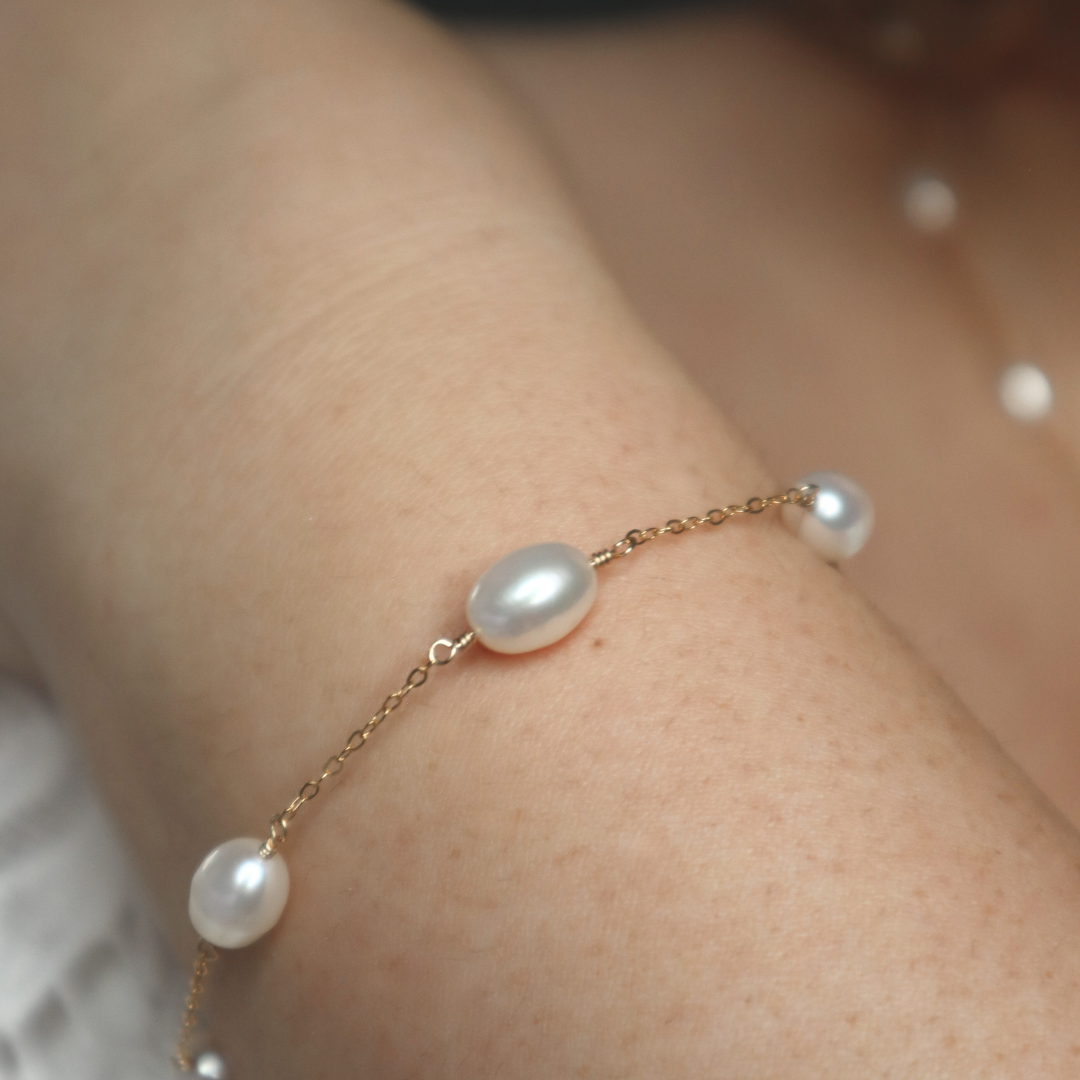 Maria Pearl Chain Bracelet