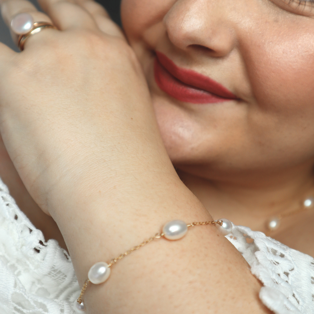 Maria Pearl Chain Bracelet