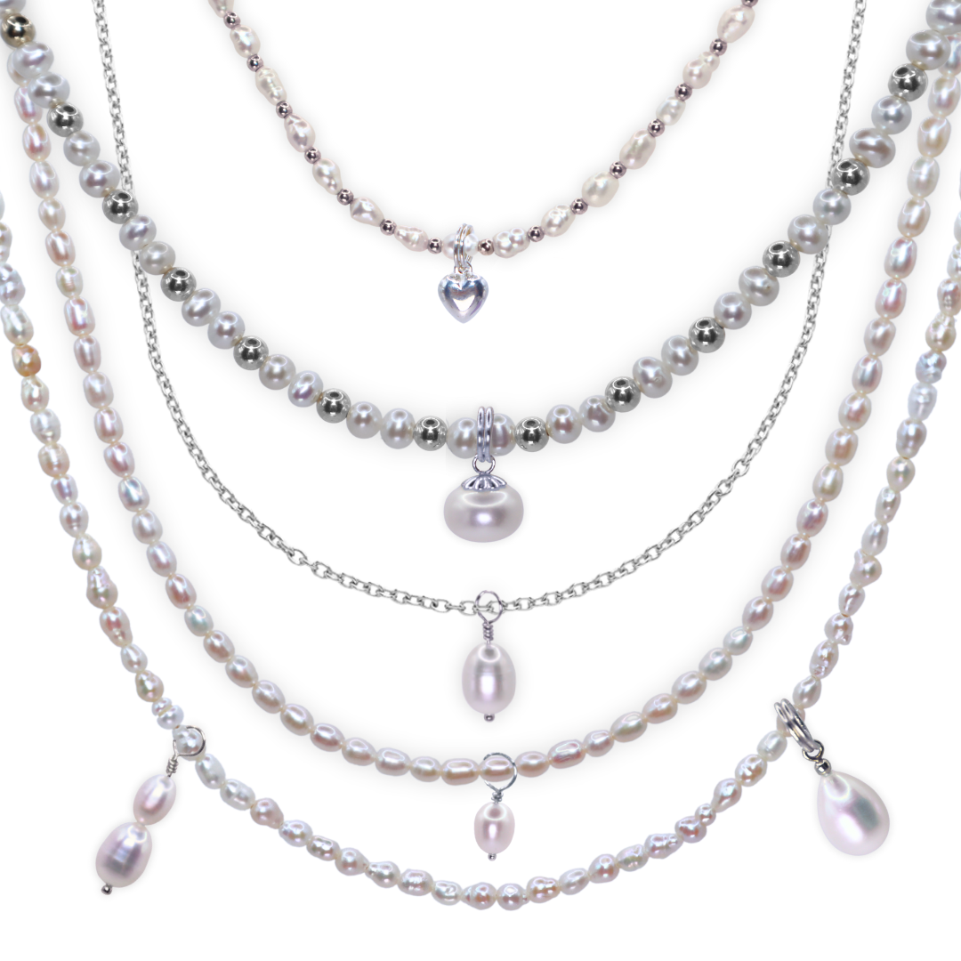 Design Your Pearl Necklace - Sterling Silver