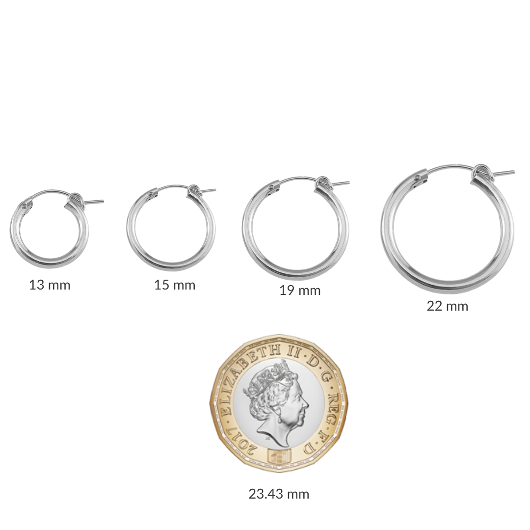 Design Your Hinged Hoop Earrings - Sterling Silver