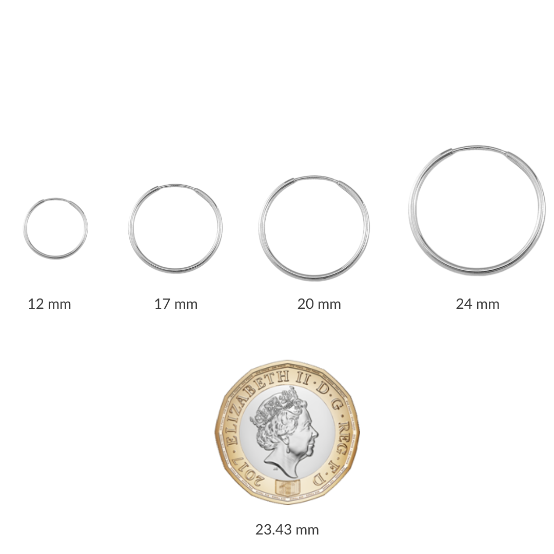 Design Your Endless Hoop Earrings - Sterling Silver