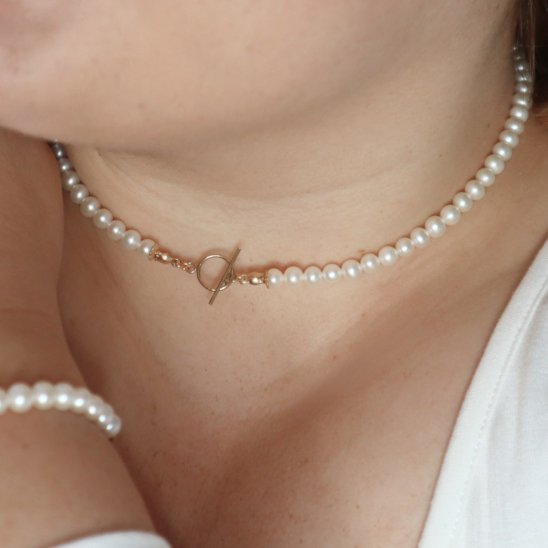 Catherine Classic Round Pearl Necklace