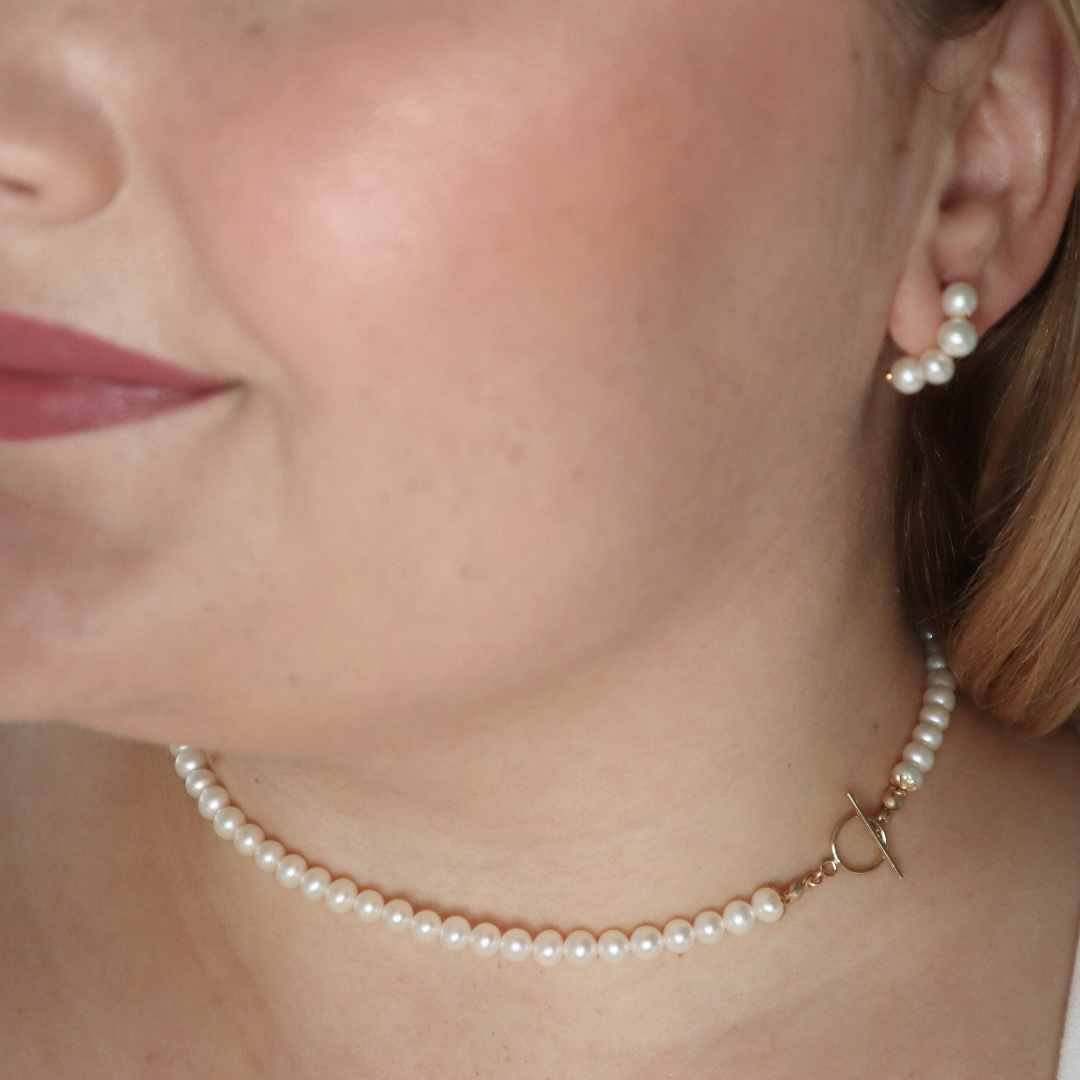 Catherine Classic Round Pearl Necklace