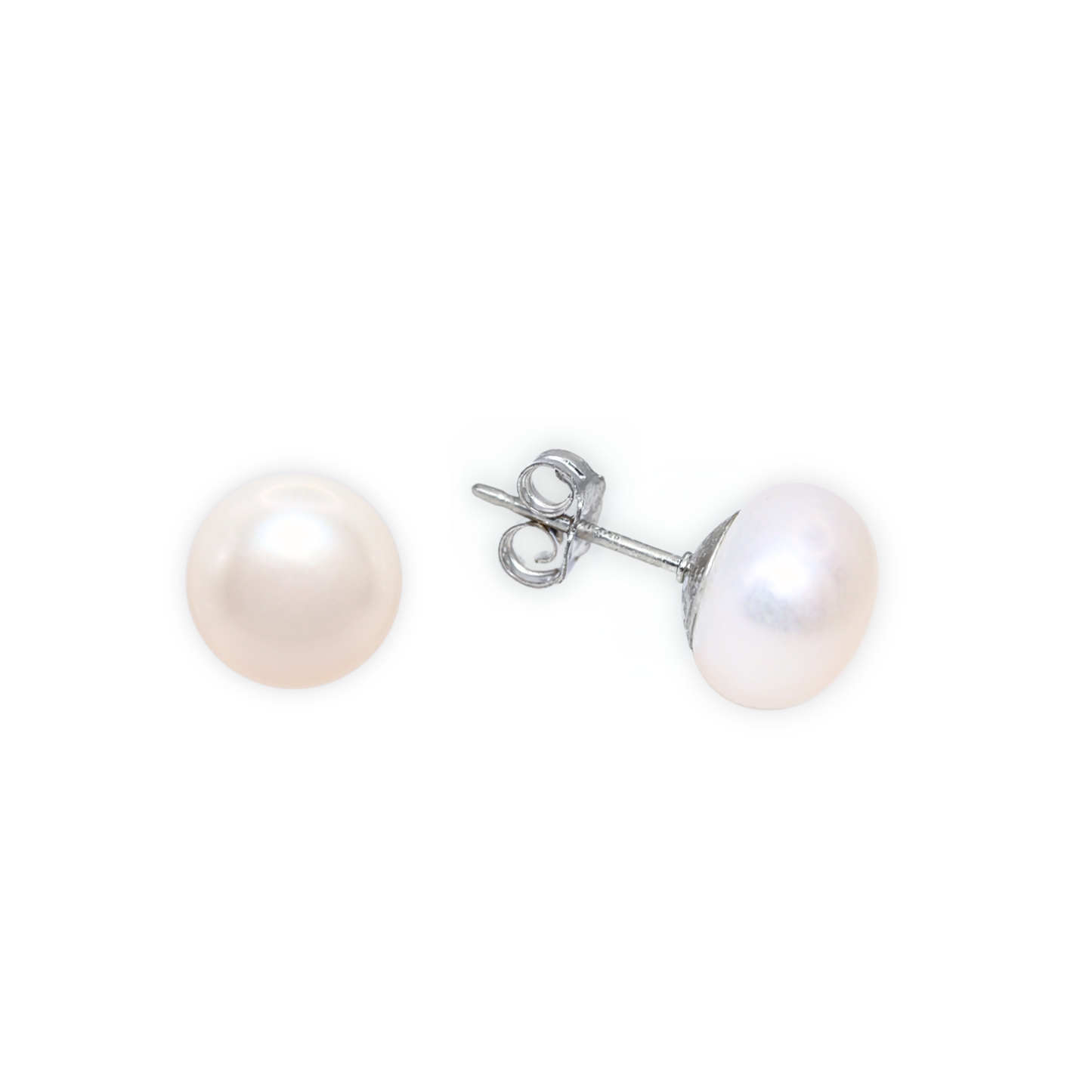 Mimi Large (9 mm) Pearl Stud Earrings