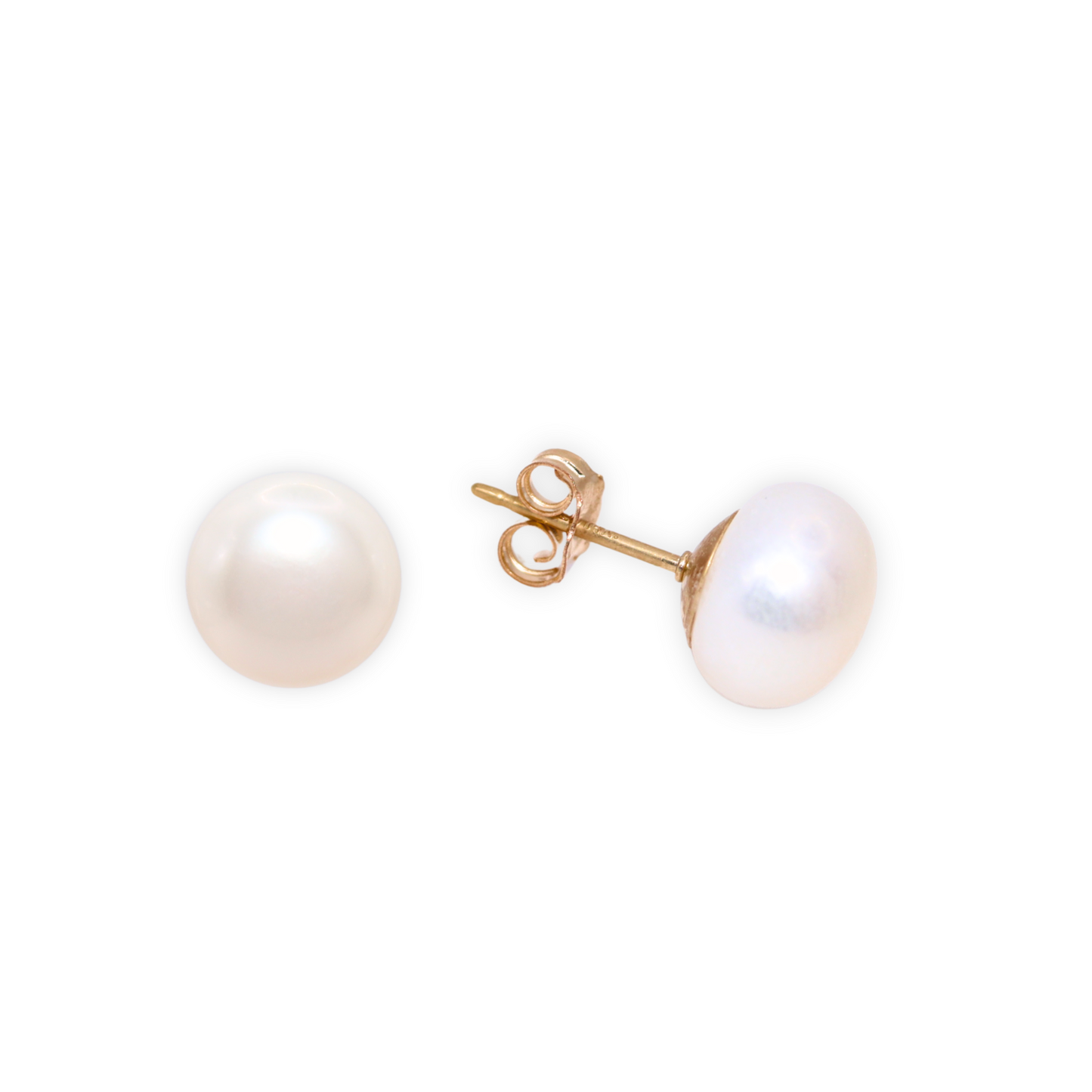 9mm pearl studs that add a touch of sophistication to any outfit