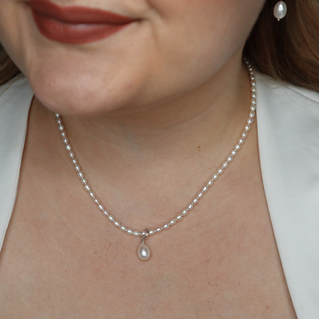 Design Your Pearl Necklace - Sterling Silver