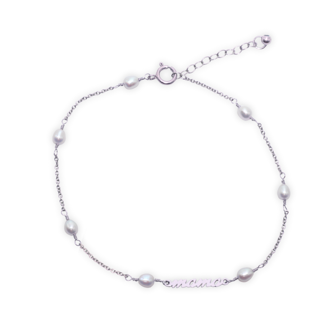 Mama Pearl Chain Bracelet