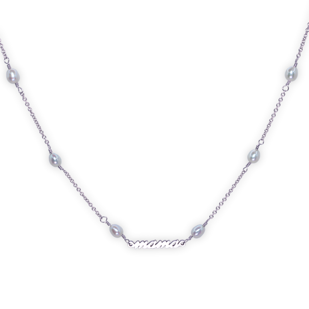 Mama Pearl Chain Necklace