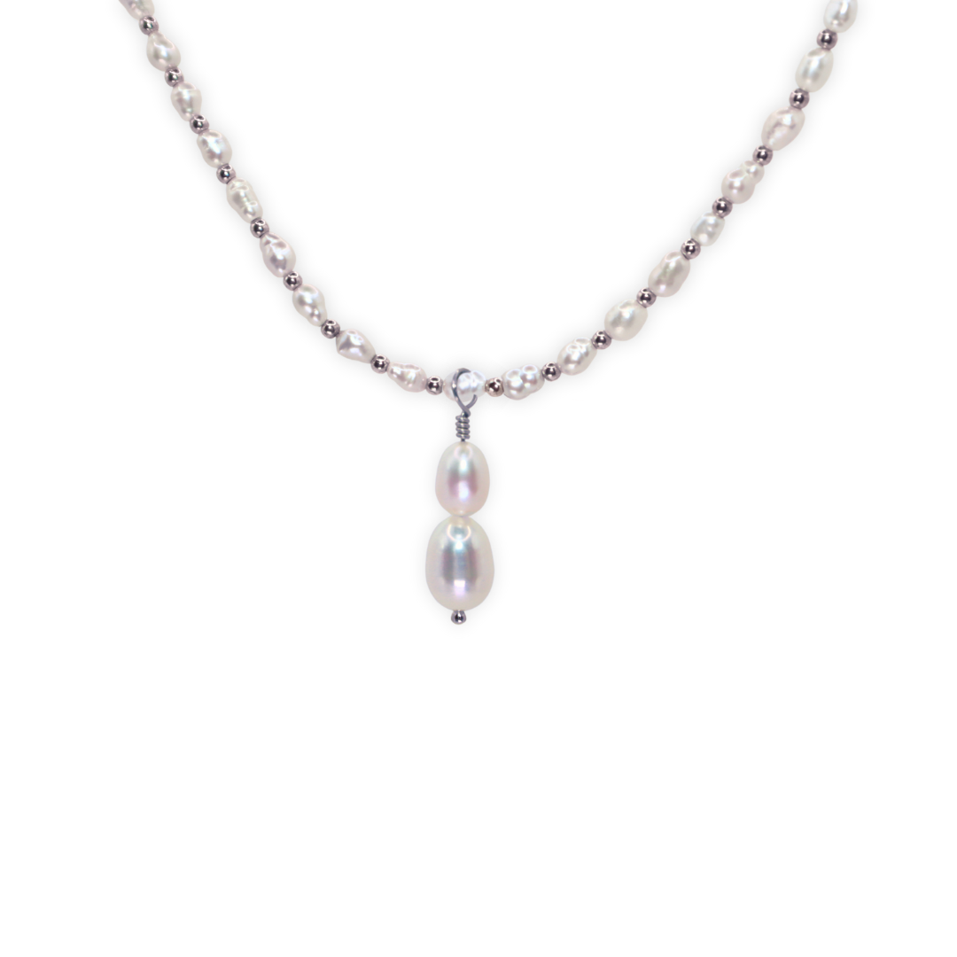 Design Your Pearl Necklace - Sterling Silver