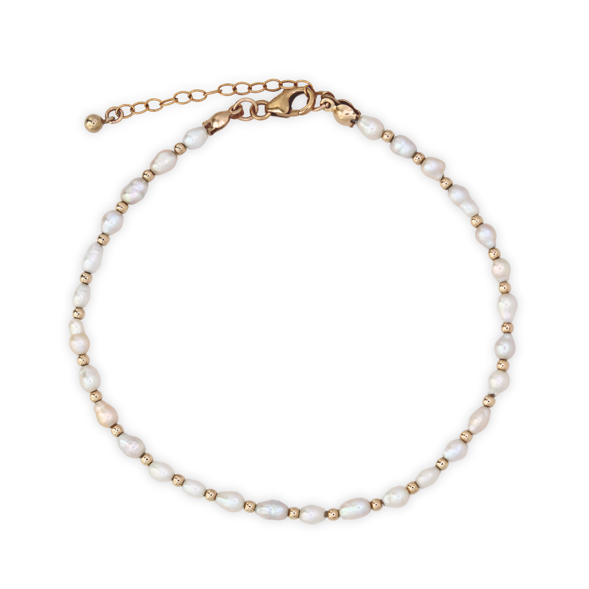 Alternating pearls and beads, crafted with gold filled or sterling silver, we created a versatile piece that adds a touch of glam to any outfit.