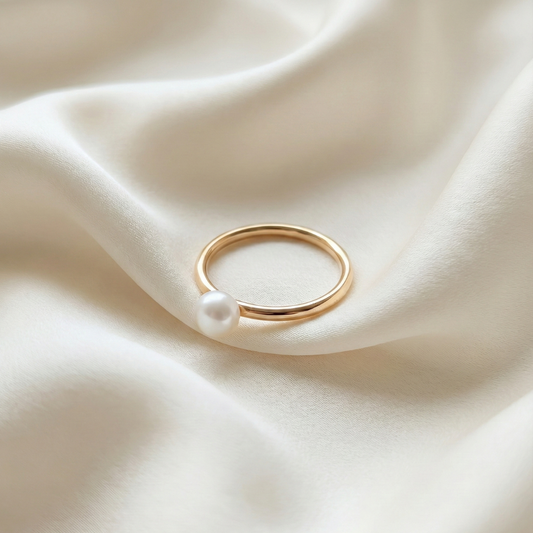 Catherine Dainty Pearl Ring