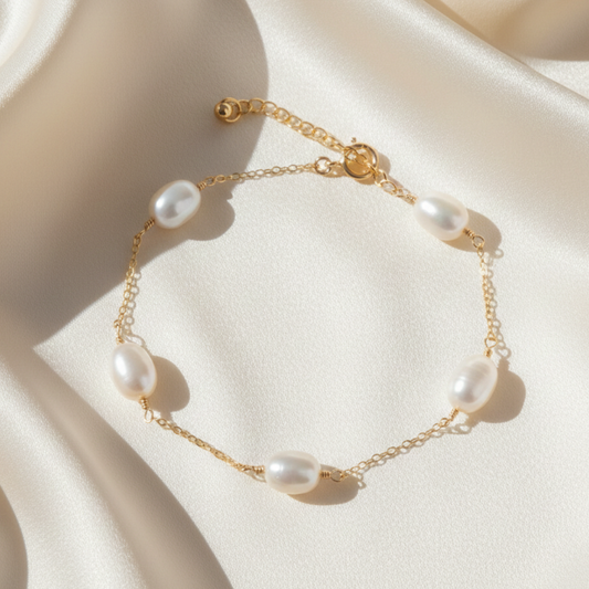 Maria Pearl Chain Bracelet