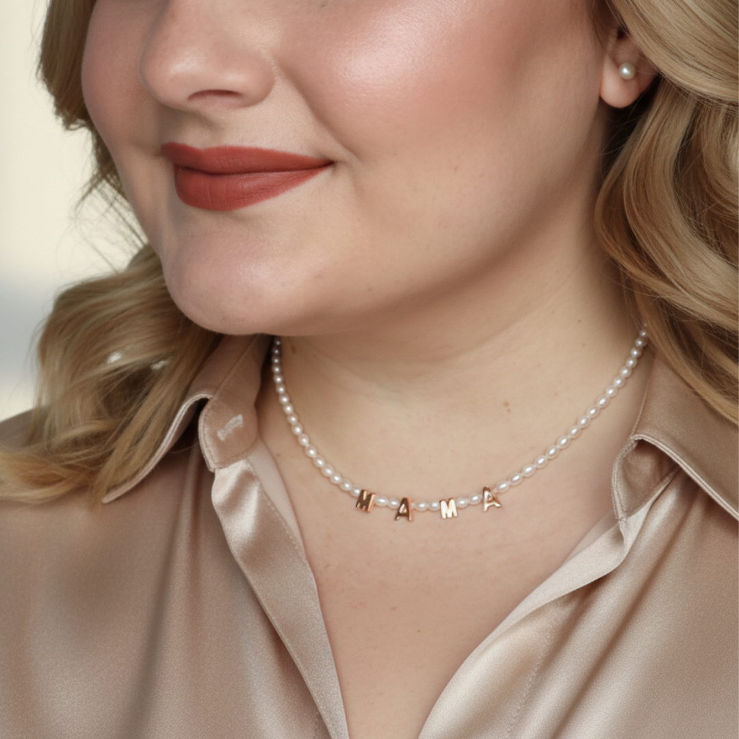 M-A-M-A Classic Pearl Necklace