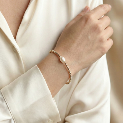 Penelope Beads and Pearl Bracelet