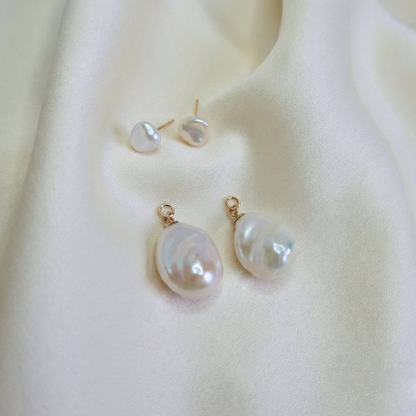 Seraphine 3 in 1 Convertible Baroque Pearl Drop Earrings