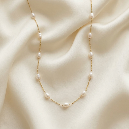 Ella Pearl Chain Necklace