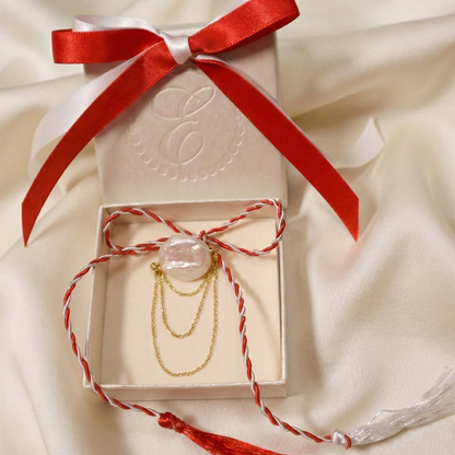 Charlotte Pearl Chain Brooch