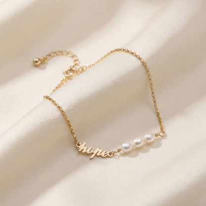 Hope Three Pearl Bracelet