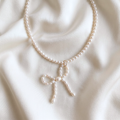 Lottie Pearl Bow Charm