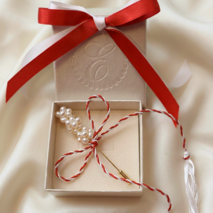 Blossom Stick Pearl Brooch