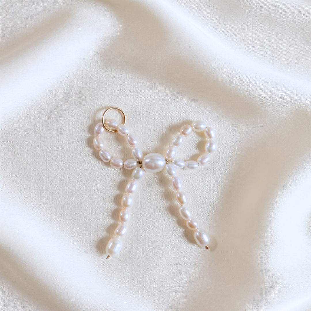 Lottie Pearl Bow Charm