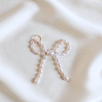 Lottie Pearl Bow Charm
