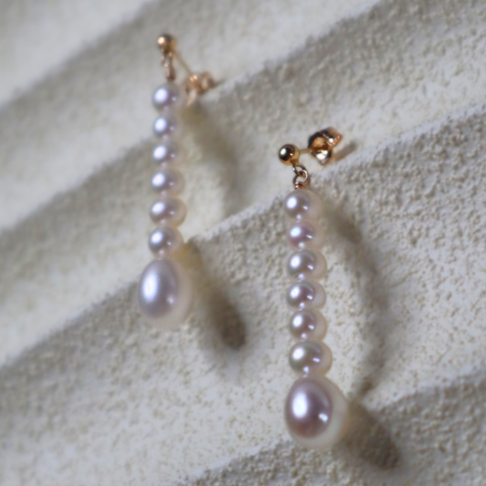 Vivienne Cascade Teardrop Pearl Earrings