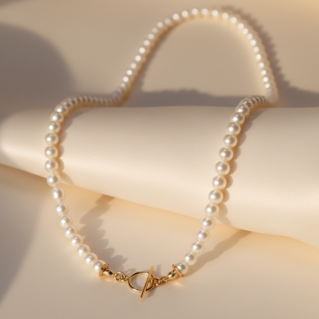 Catherine Classic Round Pearl Necklace