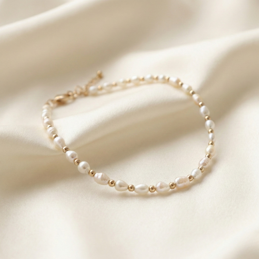 Phoebe Pearls and Beads Bracelet