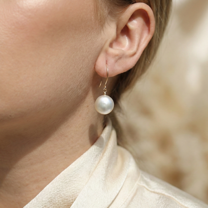 Maya Coin Pearl Earrings