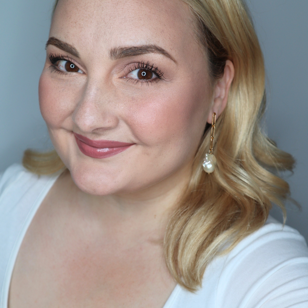 Lucia Long Baroque Pearl Earrings