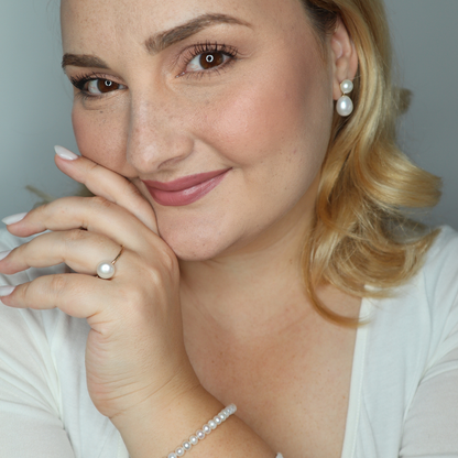 Julia 3 in 1 Convertible Teardrop Pearl Earrings