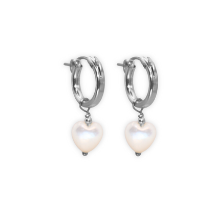 Lorelai Heart Hoop Earrings