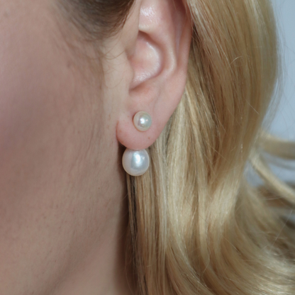 Julia 3 in 1 Convertible Teardrop Pearl Earrings