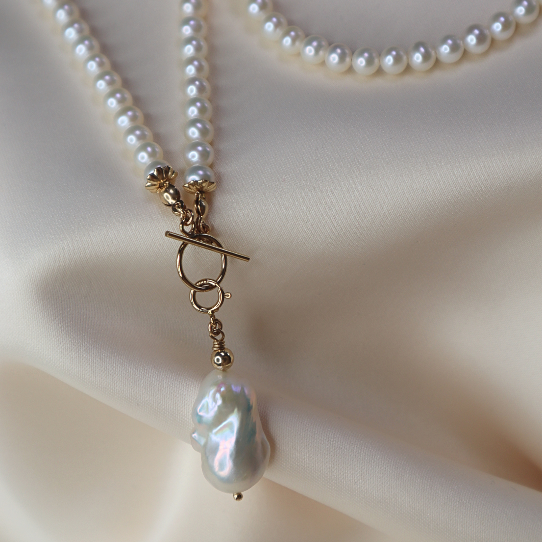 Seraphine Baroque Pearl Charm with Clasp