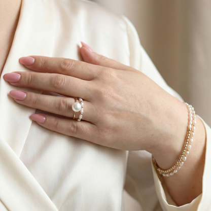 Phoebe Beads and Seed Pearl Ring