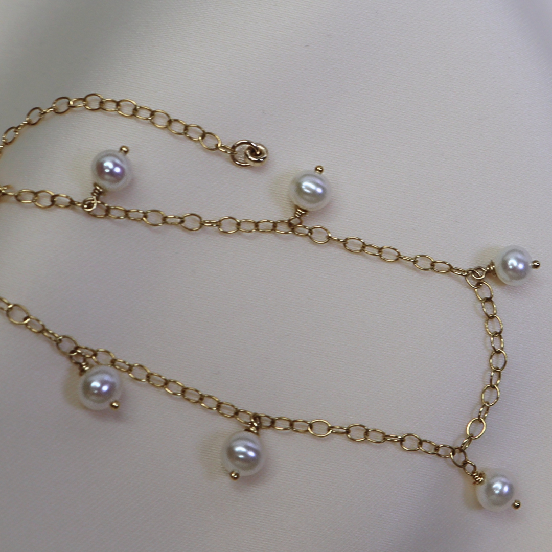 Alba Round Pearl Drops Bracelet