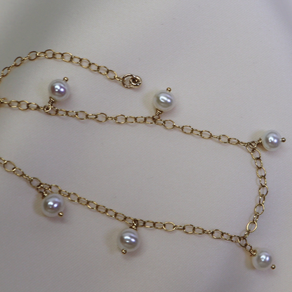 Alba Round Pearl Drops Bracelet